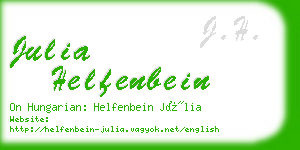 julia helfenbein business card